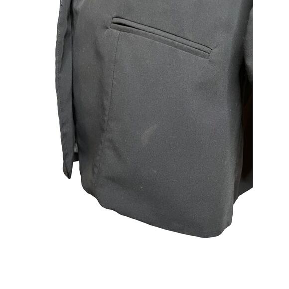 Torrid Sz 2 (2X) Ruched Sleeve Stretch‎ BLAZER Black Jacket "Studio Collection" - Picture 3 of 10